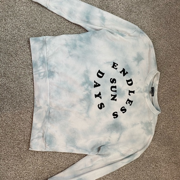 Fifth Sun Tops - Graphic Tie Dye Crewneck